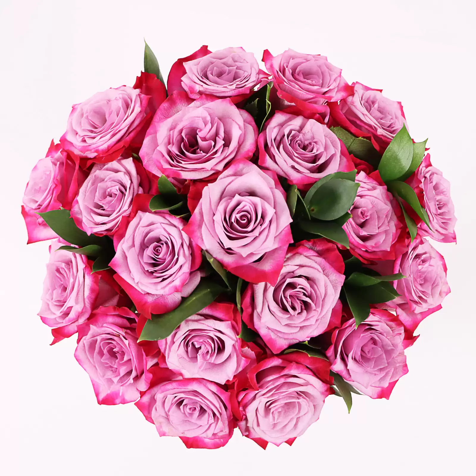 Morning Glory Purple Flora Vase Of Roses - Flora D'lite