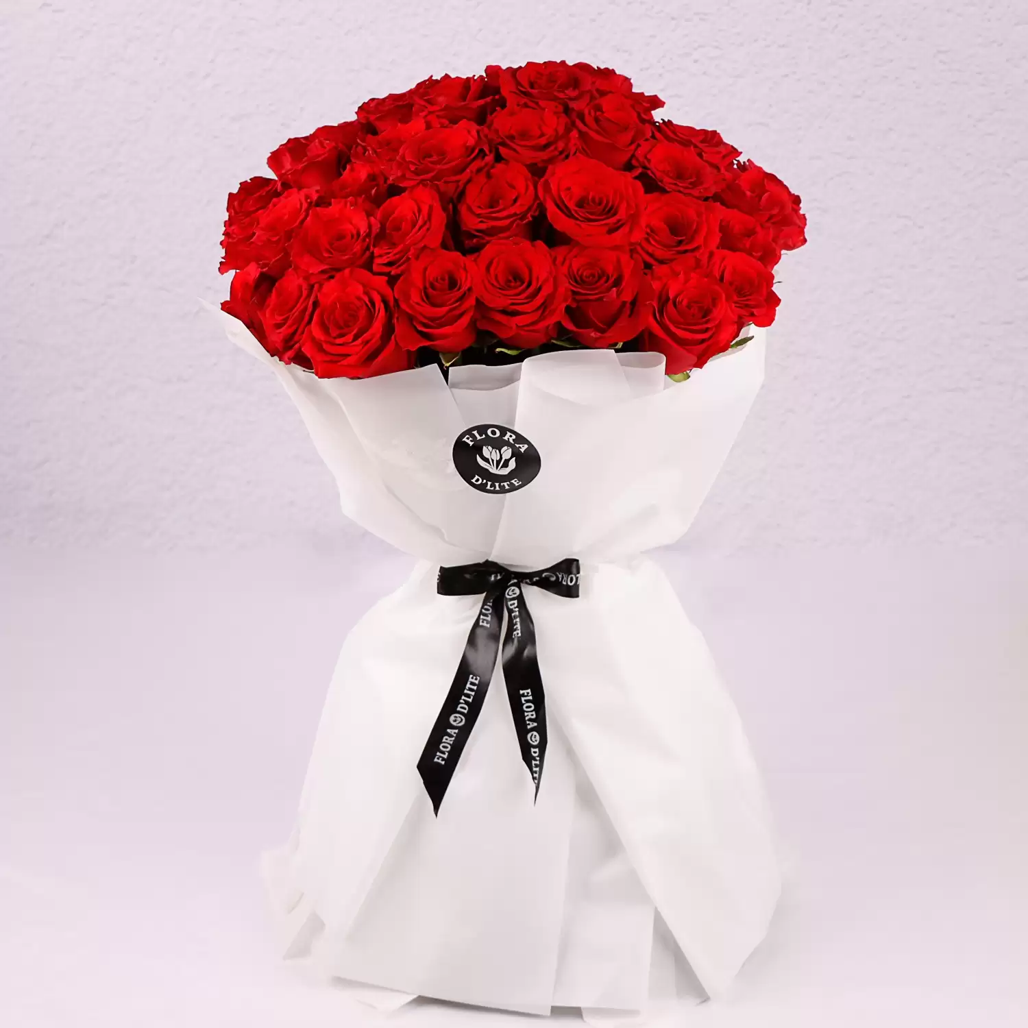 Bouquet of 50 Roses | Gift Roses For Anniversary | Flowers Delivery Bahrain - Flora D'lite